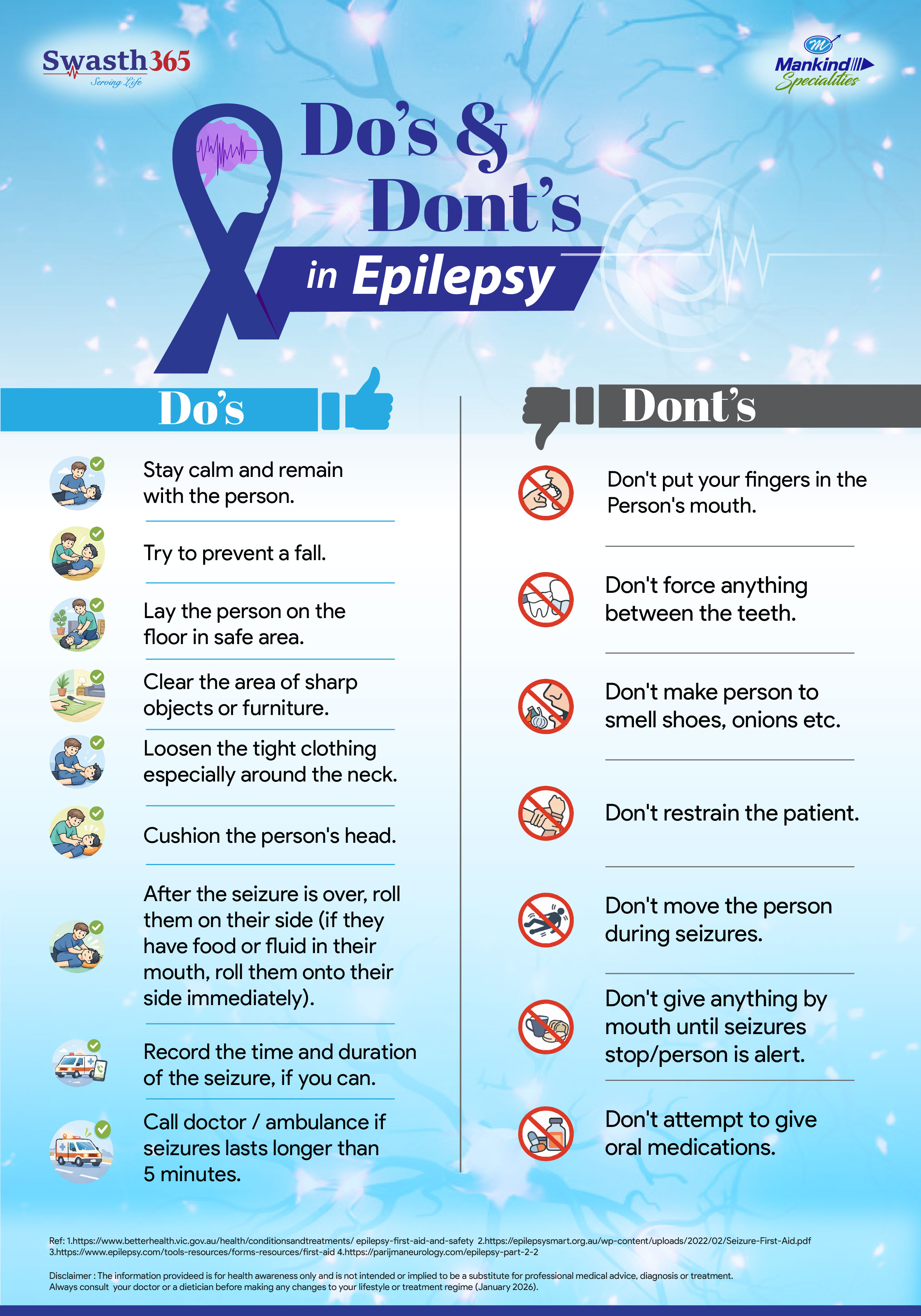 Epilepsy First Aid: Important Do’s and Don’ts During a Seizure