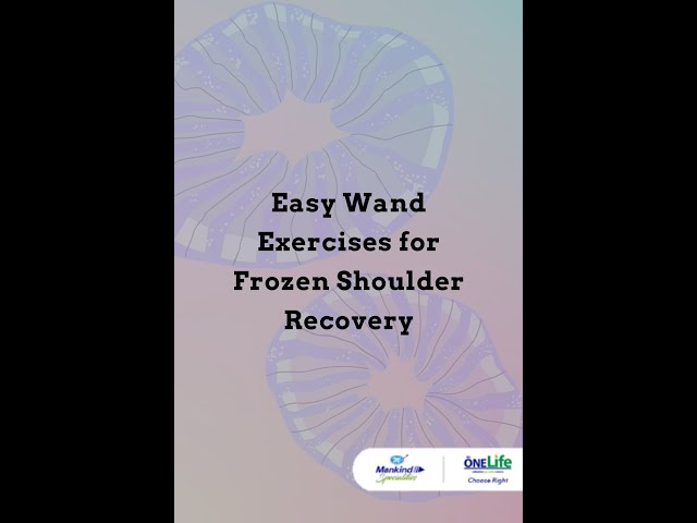 Easy Wand Exercises for Frozen Shoulder Recovery.