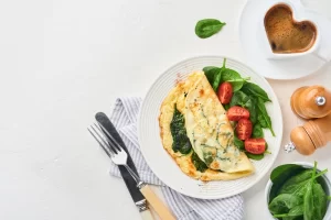 Spinach Egg white Omelette