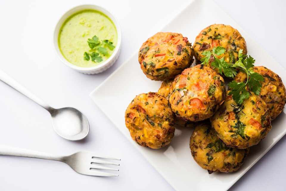Spinach Aloo Tikki